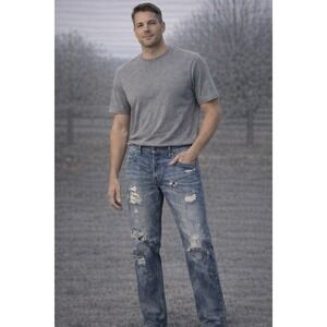 HOLLISTER Streetwear Distressed‎ Denim Jeans Men 32x34